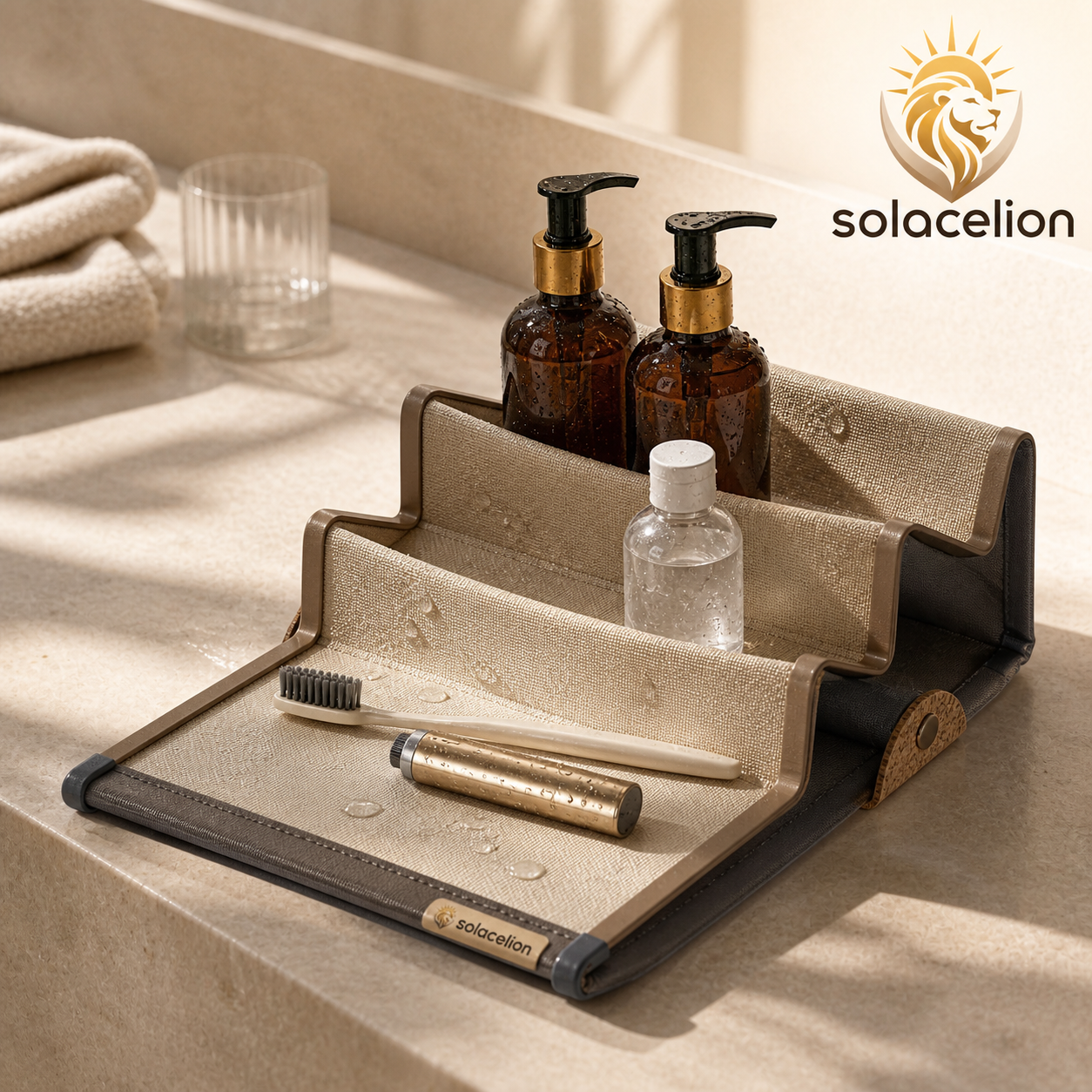 Solacelion™ Toiletry Drain FoldRack